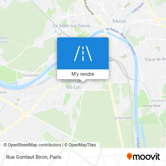 Rue Gontaut Biron plan