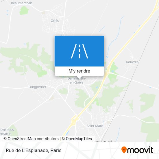 Rue de L'Esplanade plan