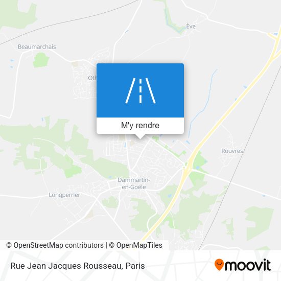Rue Jean Jacques Rousseau plan