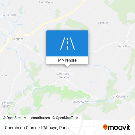 Chemin du Clos de L'Abbaye plan
