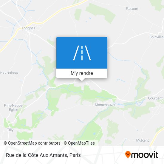 Rue de la Côte Aux Amants plan