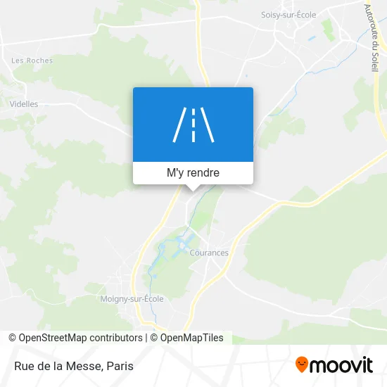 Rue de la Messe plan