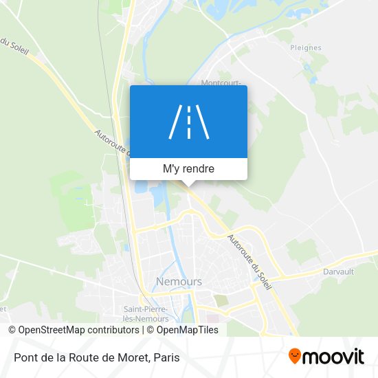 Pont de la Route de Moret plan