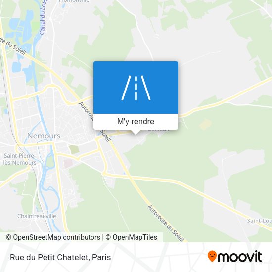Rue du Petit Chatelet plan