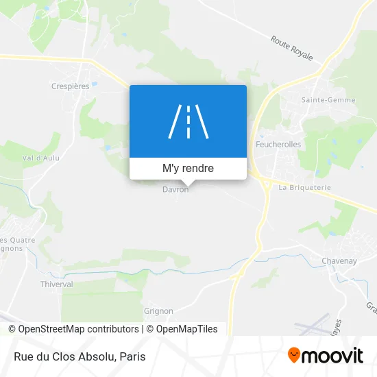 Rue du Clos Absolu plan