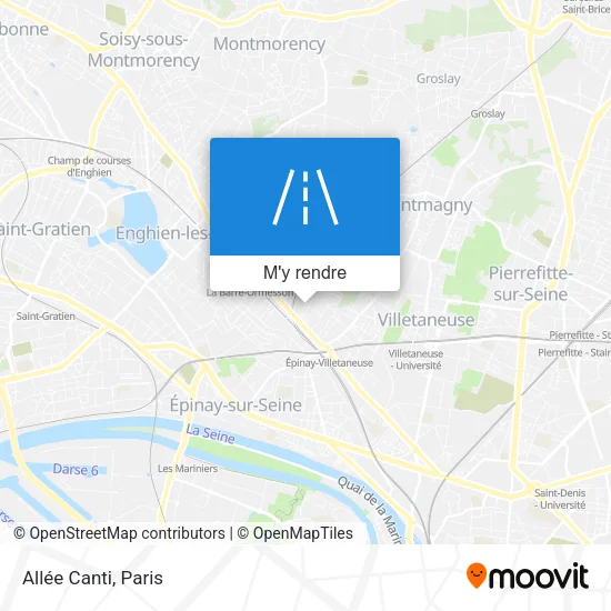 Allée Canti plan