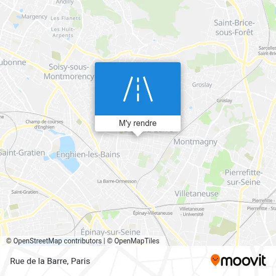 Rue de la Barre plan