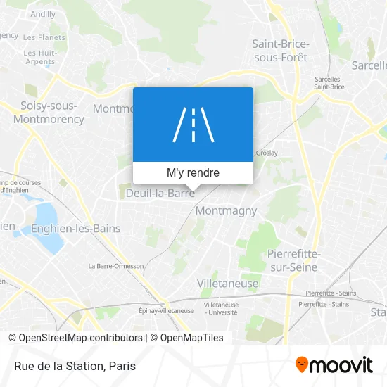 Rue de la Station plan