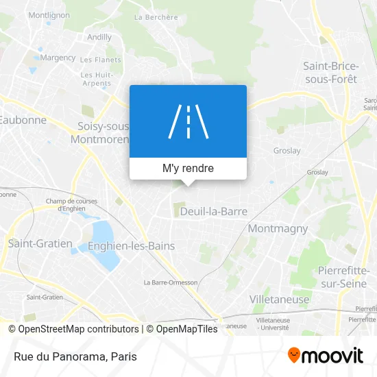 Rue du Panorama plan