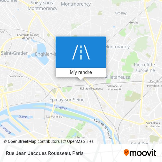 Rue Jean Jacques Rousseau plan