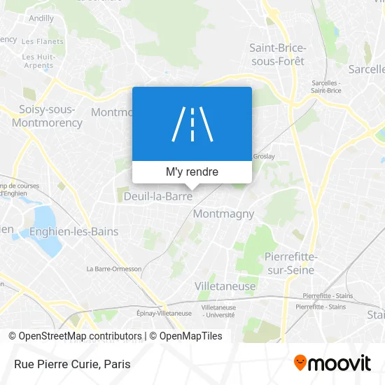Rue Pierre Curie plan