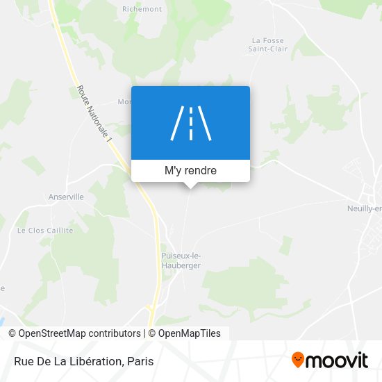 Rue De La Libération plan