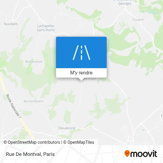 Rue De Montval plan