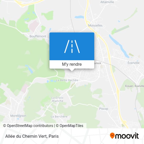 Allée du Chemin Vert plan