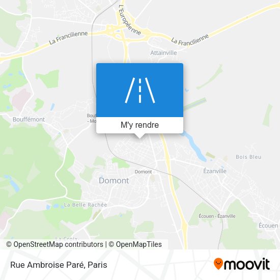 Rue Ambroise Paré plan