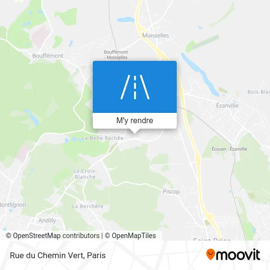 Rue du Chemin Vert plan