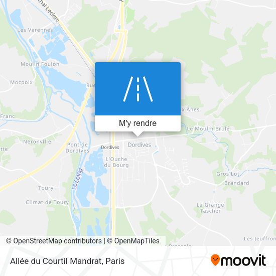 Allée du Courtil Mandrat plan