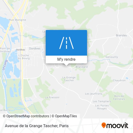 Avenue de la Grange Tascher plan