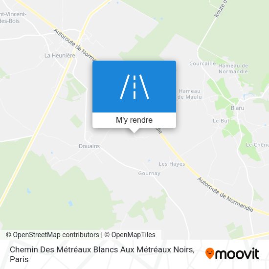 Chemin Des Métréaux Blancs Aux Métréaux Noirs plan