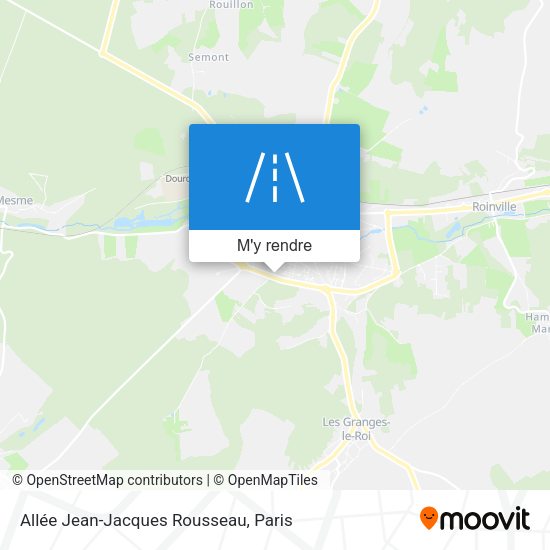 Allée Jean-Jacques Rousseau plan