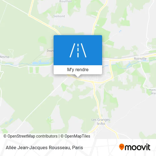 Allée Jean-Jacques Rousseau plan