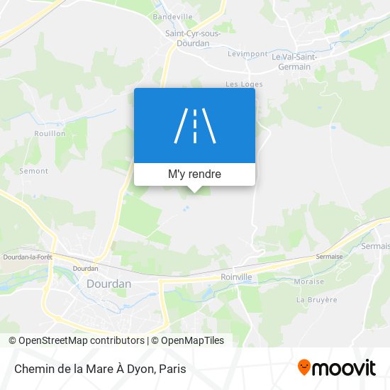 Chemin De La Mare À Dyon plan
