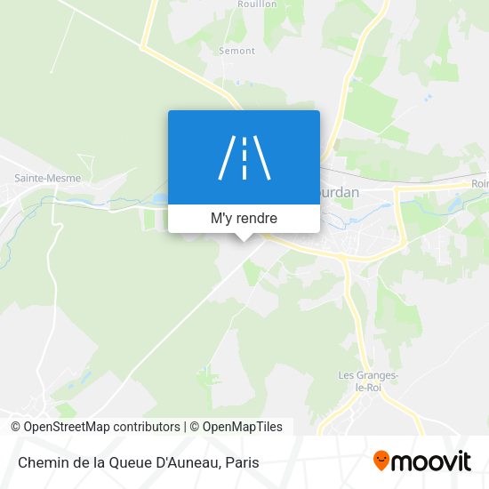 Chemin de la Queue D'Auneau plan