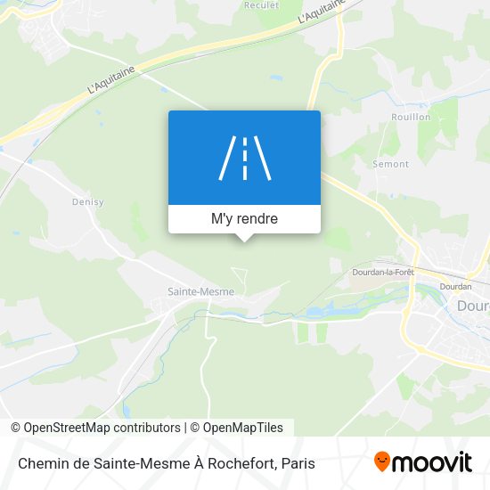 Chemin de Sainte-Mesme À Rochefort plan