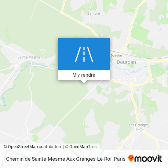Chemin De Sainte-Mesme Aux Granges-Le-Roi plan