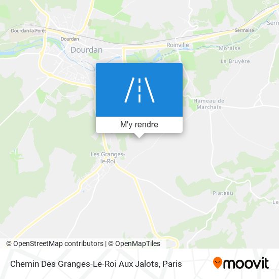 Chemin Des Granges-Le-Roi Aux Jalots plan
