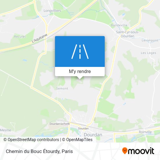 Chemin du Bouc Étourdy plan