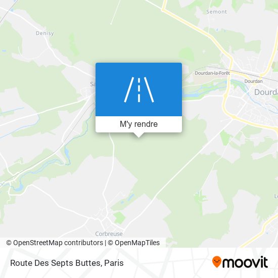 Route Des Septs Buttes plan