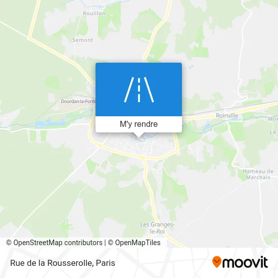 Rue de la Rousserolle plan