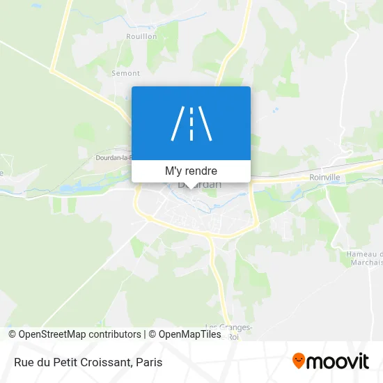 Rue du Petit Croissant plan