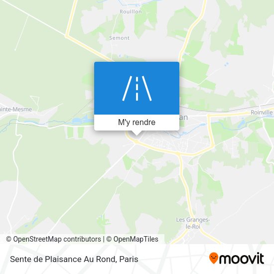 Sente de Plaisance Au Rond plan