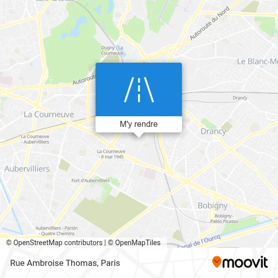 Rue Ambroise Thomas plan
