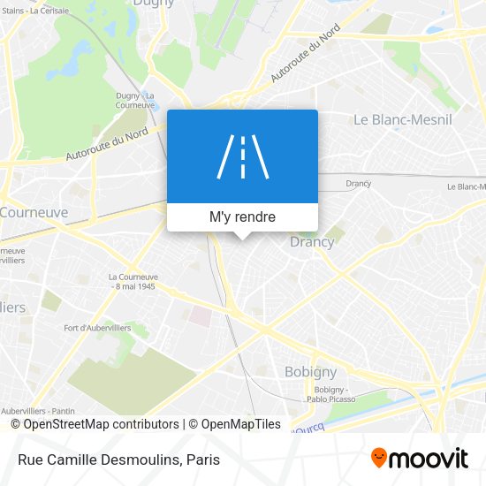 Rue Camille Desmoulins plan