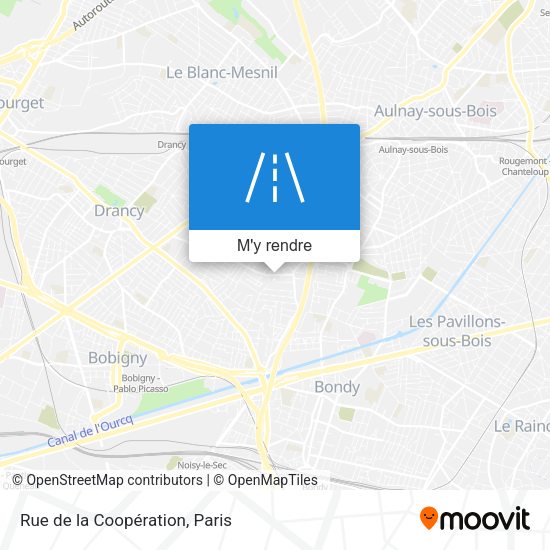 Rue de la Coopération plan