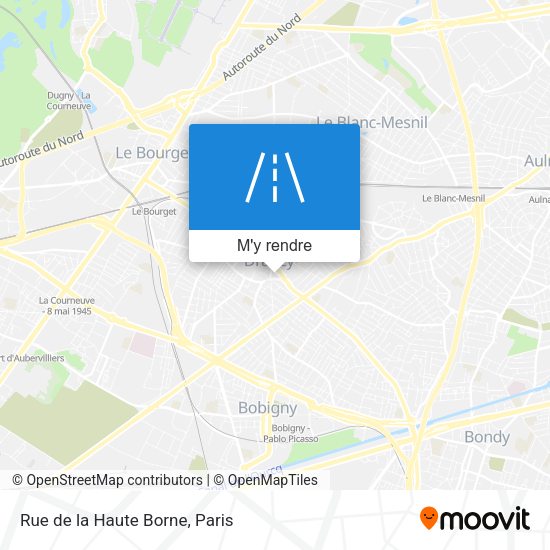 Rue de la Haute Borne plan