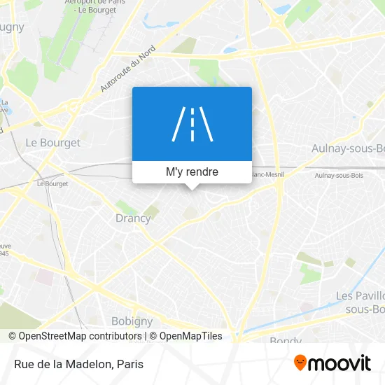 Rue de la Madelon plan