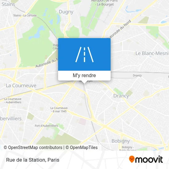 Rue de la Station plan