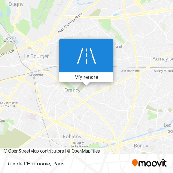 Rue de L'Harmonie plan
