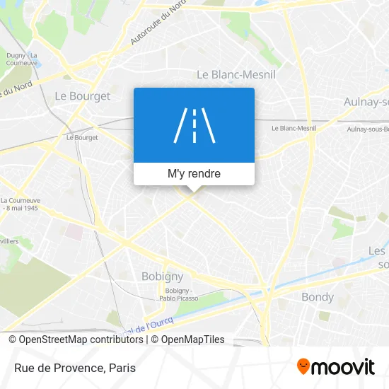 Rue de Provence plan