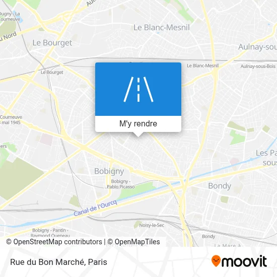 Rue du Bon Marché plan
