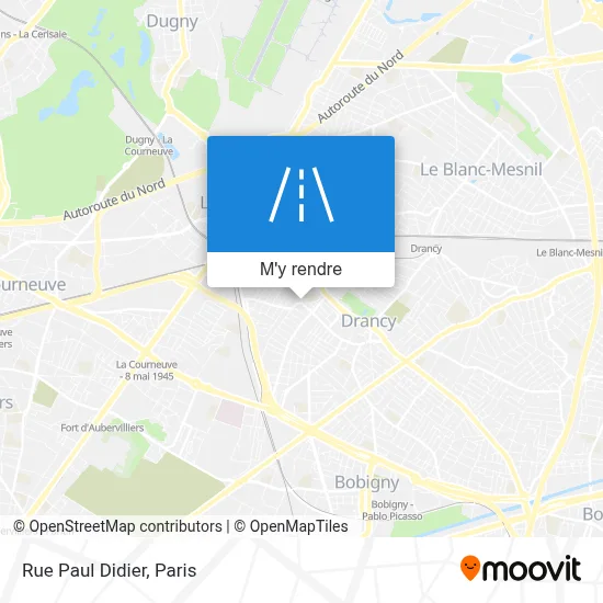 Rue Paul Didier plan