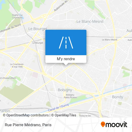 Rue Pierre Médrano plan