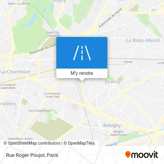 Rue Roger Poujol plan