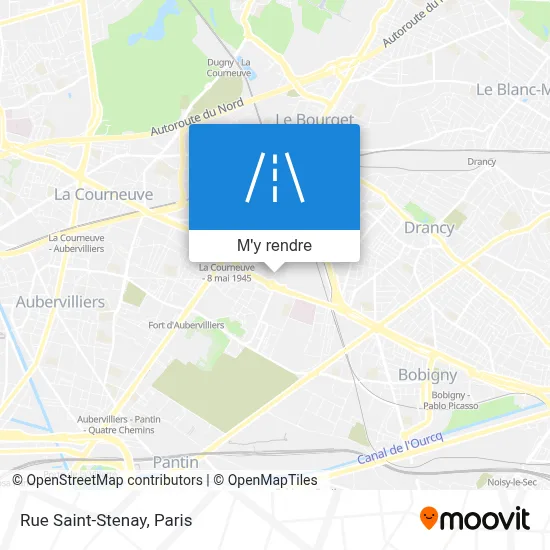 Rue Saint-Stenay plan