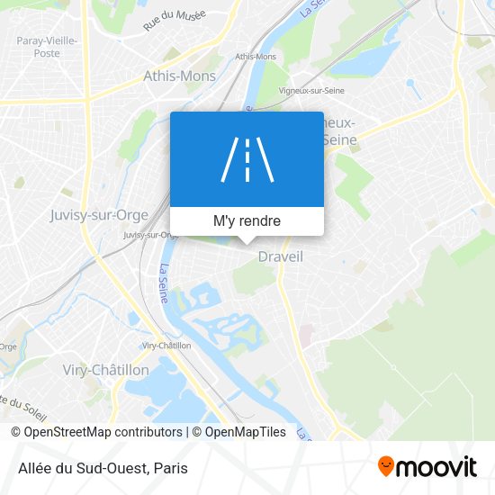 Allée du Sud-Ouest plan