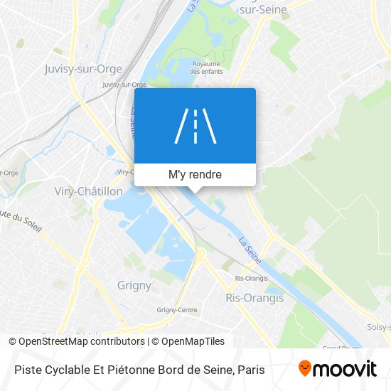 Piste Cyclable Et Piétonne Bord de Seine plan